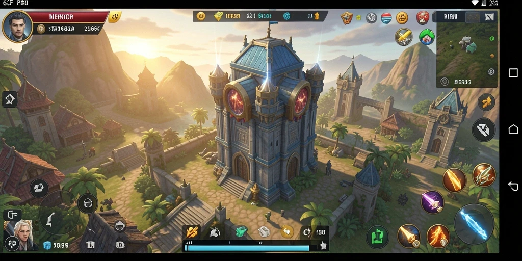 Screenshot gameplay Tower Defense yang menegangkan di 6CF.