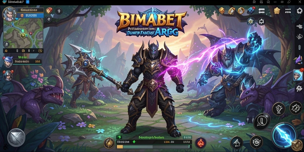 Screenshot dari gameplay ARPG yang mendebarkan di BIMABET.