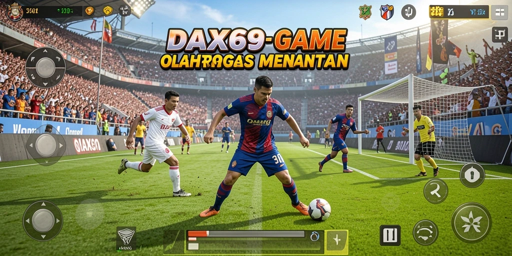 Tampilan gameplay menarik dari DAX69 dalam suasana kompetisi olahraga.