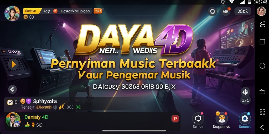 Tampilan menarik dari gameplay musik yang seru.