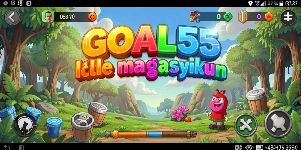 Tampilan gameplay menarik dari GOAL55 yang menampilkan aksi Idle.