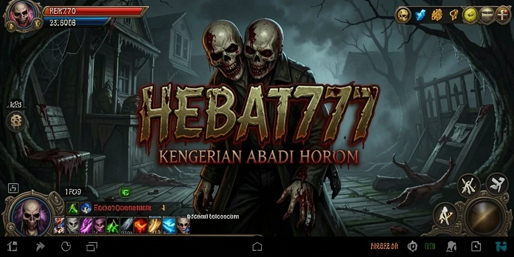 Tampilan gameplay HEBAT777 yang penuh ketegangan dan kegelapan.