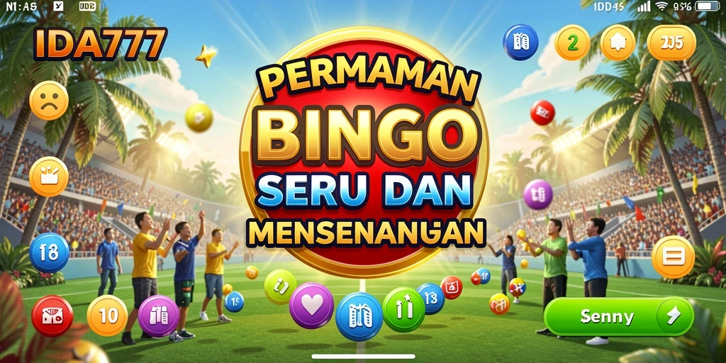 Tangkapan layar utama IDA777 menampilkan gameplay Bingo yang dinamis dan menarik.
