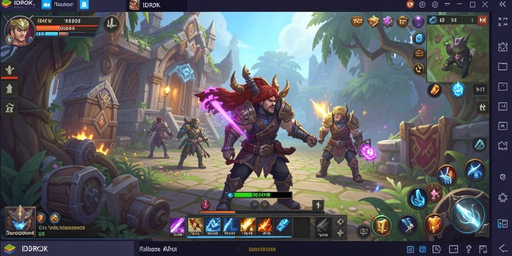 Screenshot gameplay menampilkan aksi epik dalam dunia ARPG.