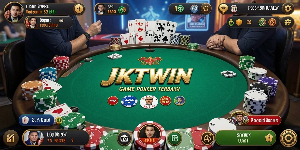 Gameplay seru JKTWIN dengan grafis poker yang menawan.