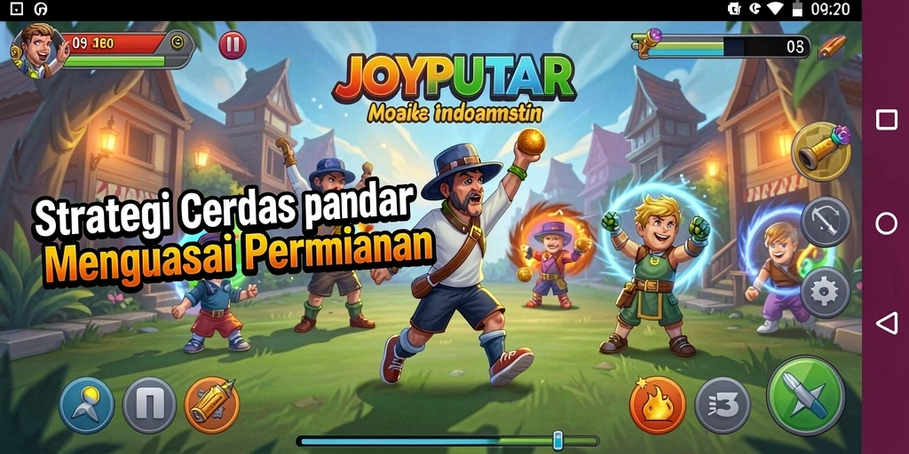 Tampilan gameplay JOYPUTAR dengan strategi menarik di medan perang.