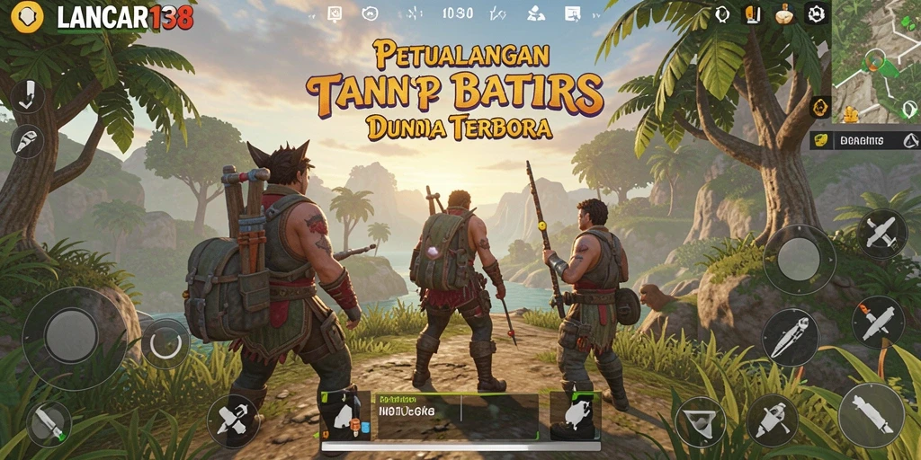 Tampilan gameplay epik dari LANCAR138 di dunia terbuka.
