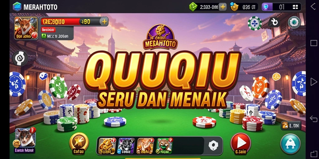 Tampilan gameplay QiuQiu yang seru dan menantang.