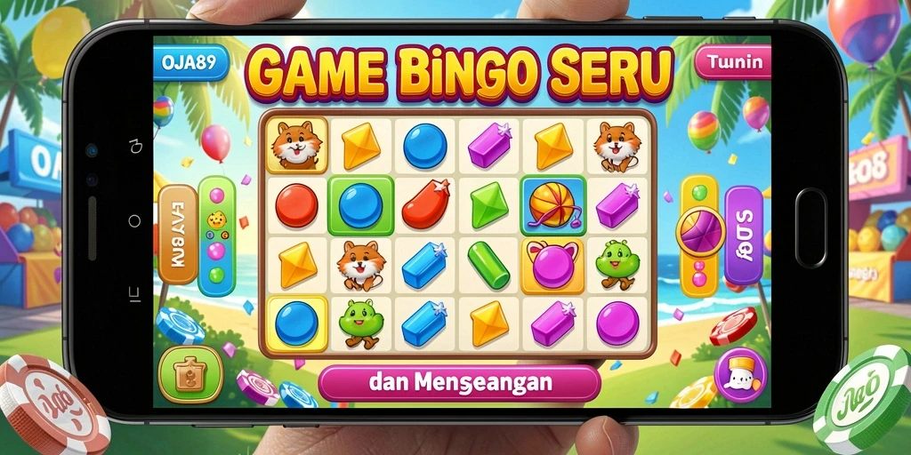Tampilan screenshot utama OJA89 yang menunjukkan gameplay seru Bingo.