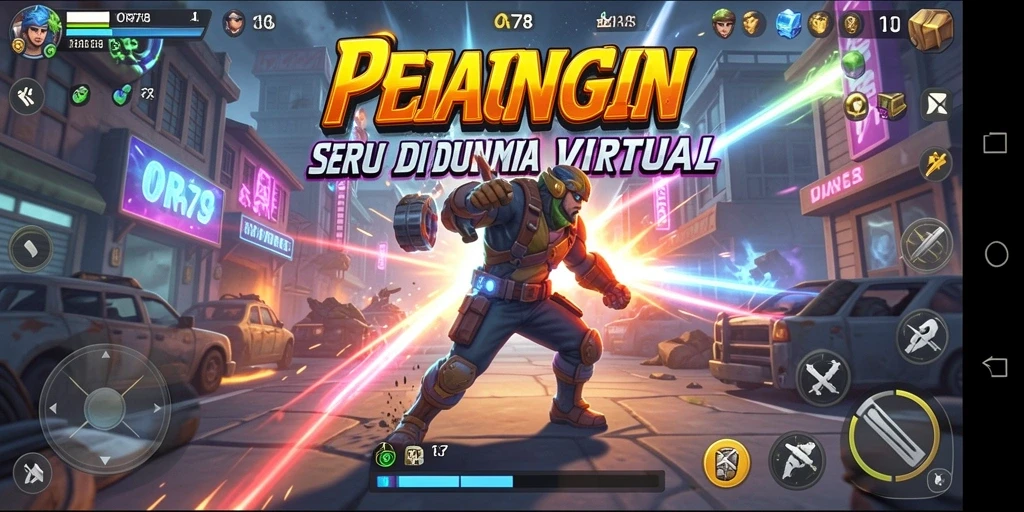 Tampilan seru pertarungan di ORA78 dengan karakter yang siap bertarung.