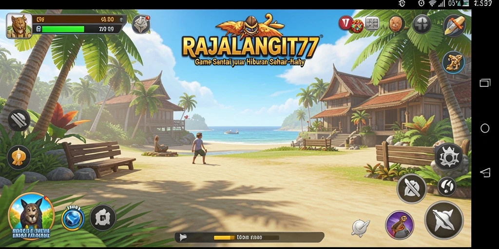 Tampilan gameplay seru dari RAJALANGIT77 yang penuh warna.