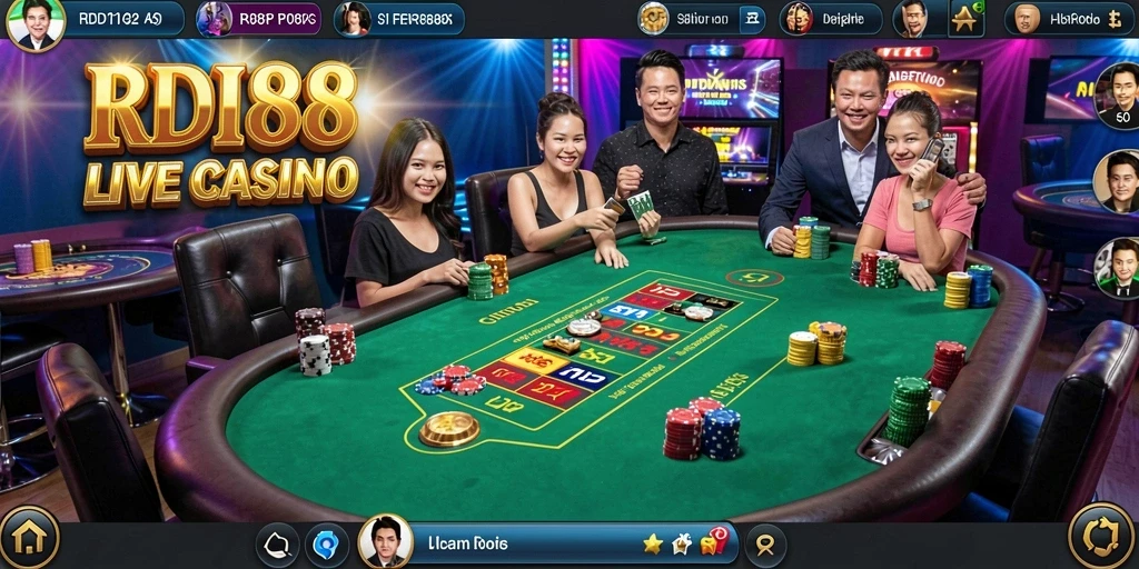 Tampilan gameplay RDI88 yang seru dan interaktif di Live Casino.
