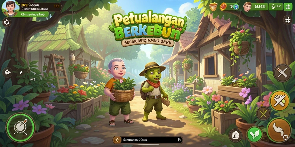 Tampilan gameplay bertani yang seru dan interaktif.