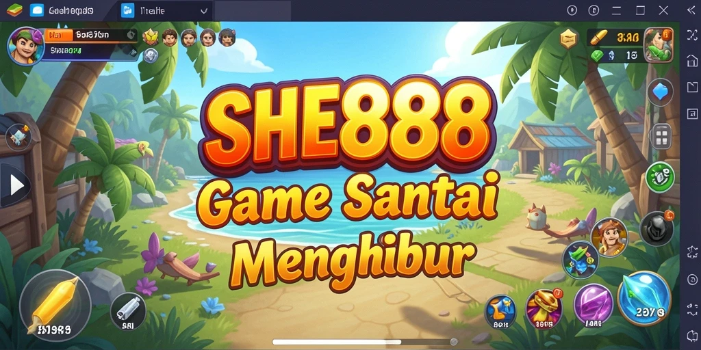 Tampilan gameplay seru dan menenangkan dari SHE888.