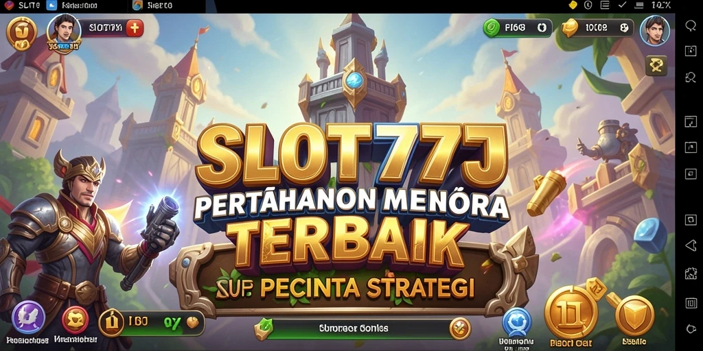 Tampilan permainan Tower Defense yang menarik di SLOT777.