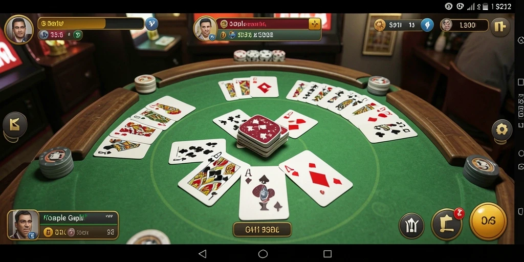 Tampilan gameplay Gaple yang seru dan interaktif.