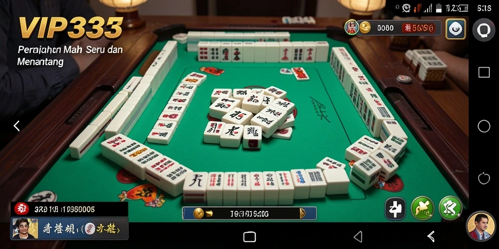 Tampilan menarik dari gameplay Mahjong di VIP333